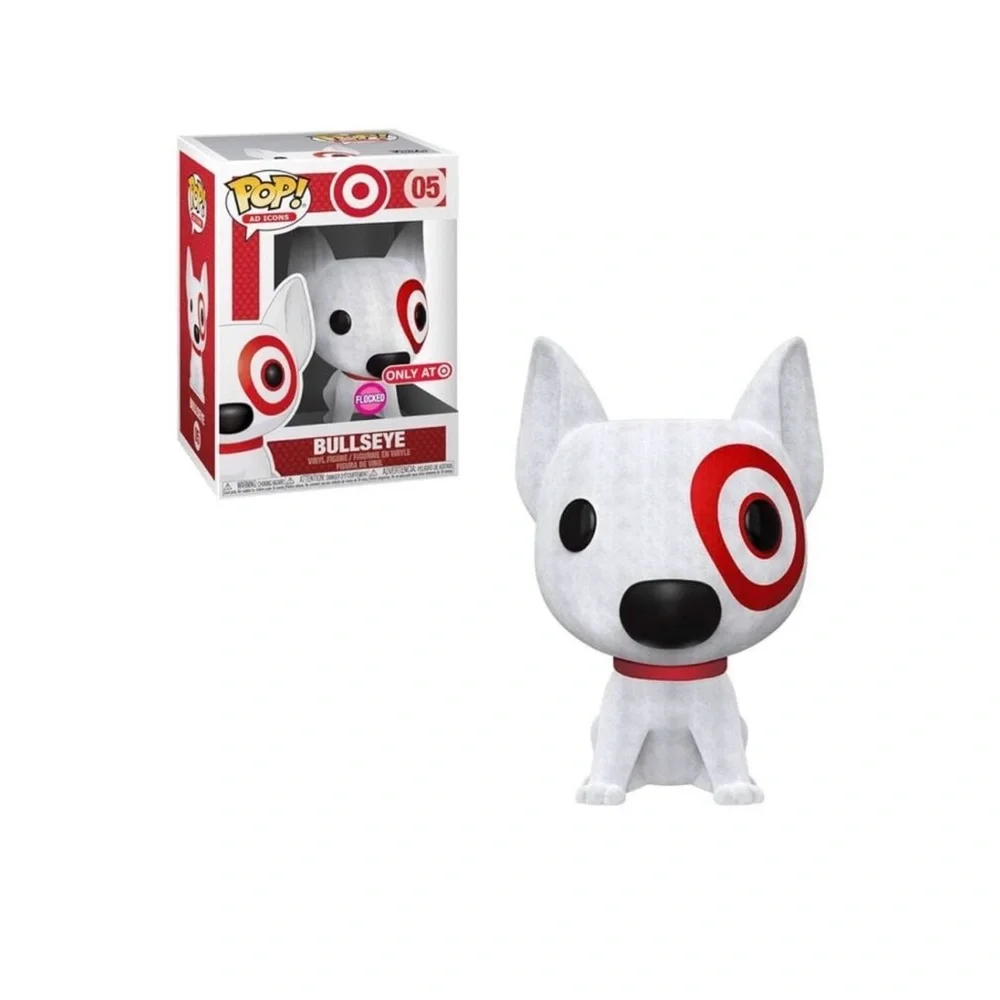 Funko POP! Ad Icons Target - Bullseye Flocked with Red Collar Protector included